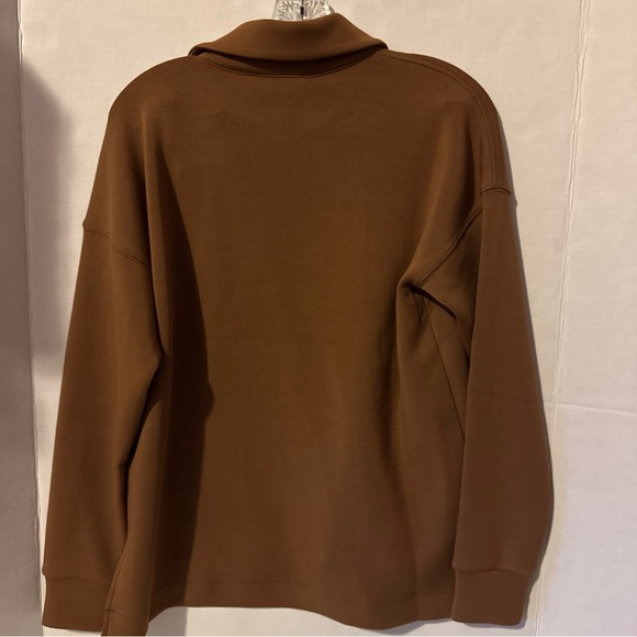 NWOT Spanx® Airessentials Polo Top Women's Size Small Buttery Soft Cocoa - Picture 5 of 8